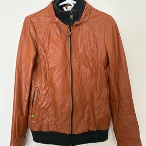 Soia & Kyo Orange Bomber Jacket